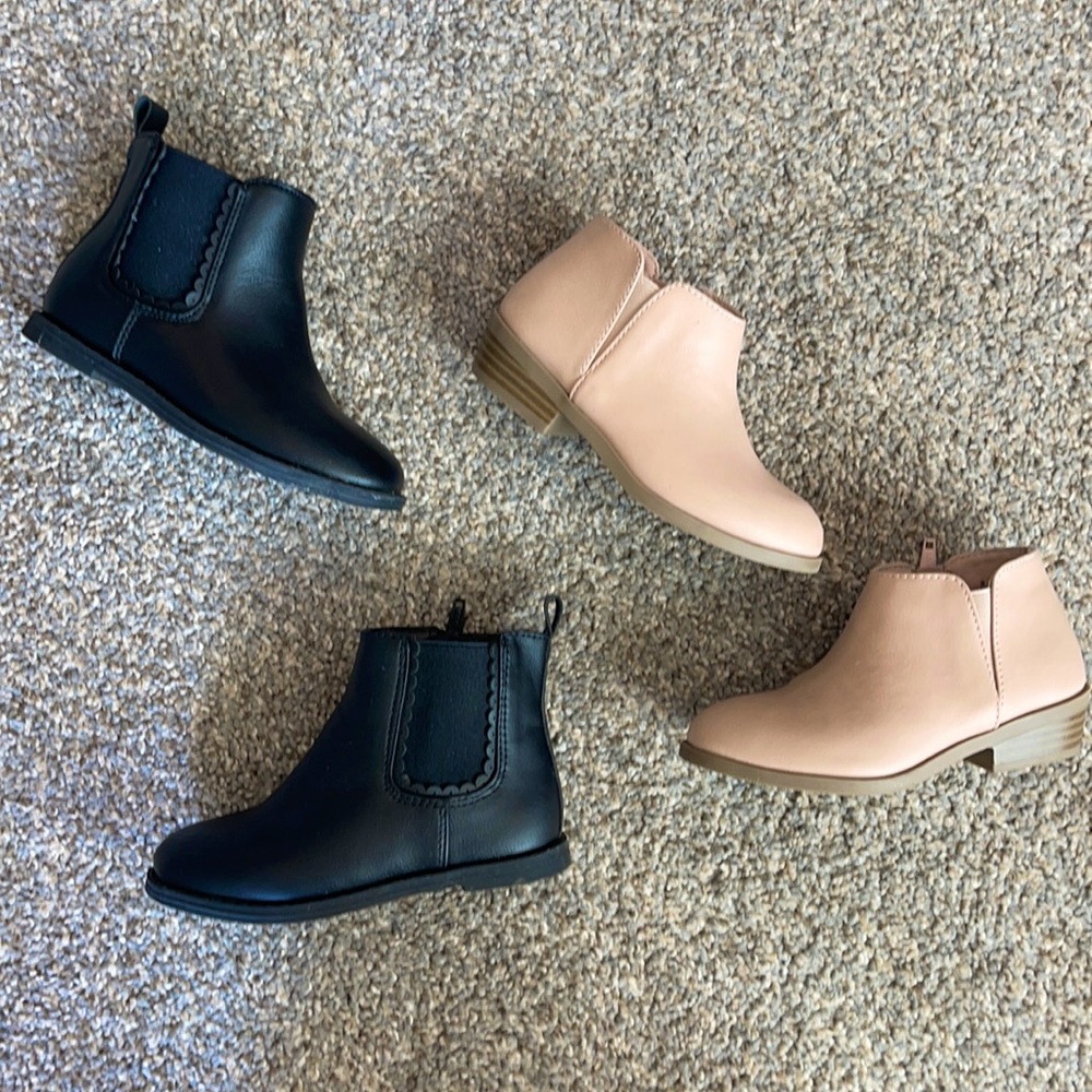 2 Pairs Girls Old Navy Booties Size 9